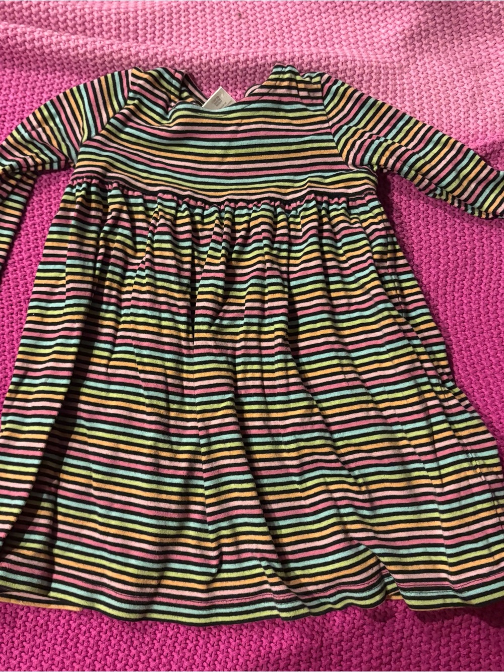 Gymboree striped long sleeve multicolored dress size 4